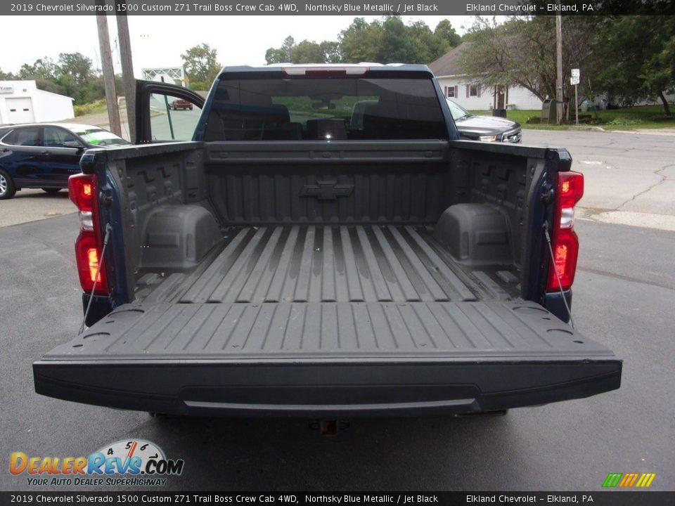 2019 Chevrolet Silverado 1500 Custom Z71 Trail Boss Crew Cab 4WD Northsky Blue Metallic / Jet Black Photo #9