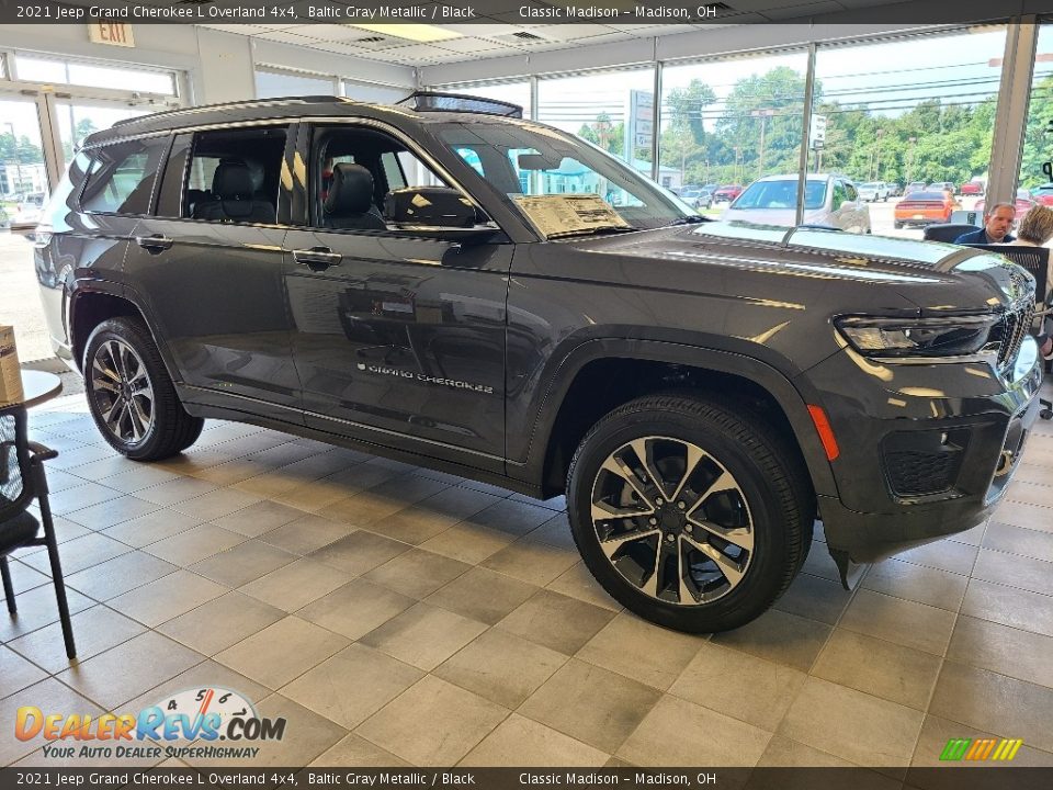 2021 Jeep Grand Cherokee L Overland 4x4 Baltic Gray Metallic / Black Photo #3