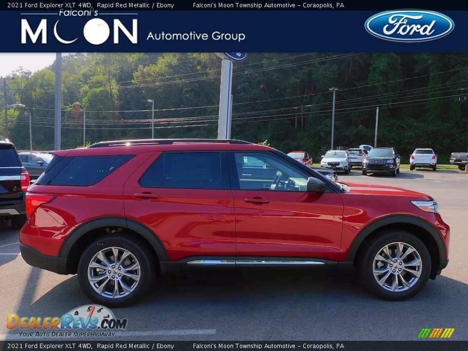 2021 Ford Explorer XLT 4WD Rapid Red Metallic / Ebony Photo #1