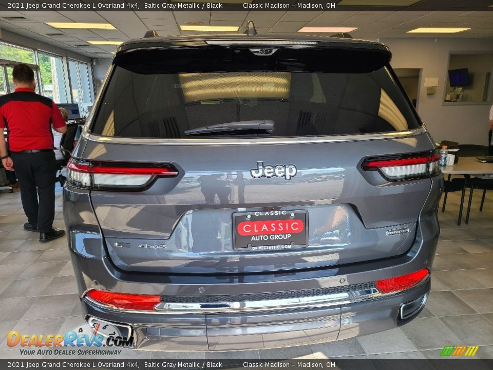 2021 Jeep Grand Cherokee L Overland 4x4 Baltic Gray Metallic / Black Photo #4