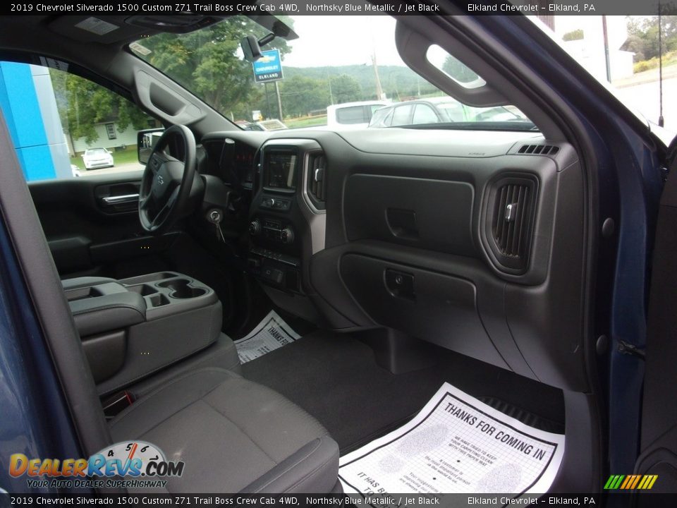 2019 Chevrolet Silverado 1500 Custom Z71 Trail Boss Crew Cab 4WD Northsky Blue Metallic / Jet Black Photo #19