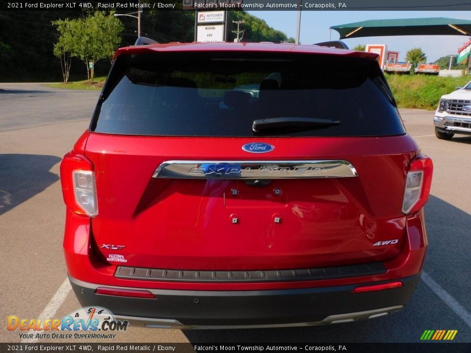 2021 Ford Explorer XLT 4WD Rapid Red Metallic / Ebony Photo #3