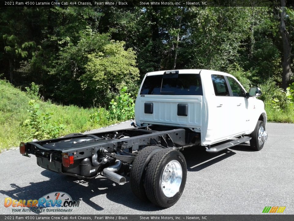 2021 Ram 4500 Laramie Crew Cab 4x4 Chassis Pearl White / Black Photo #6