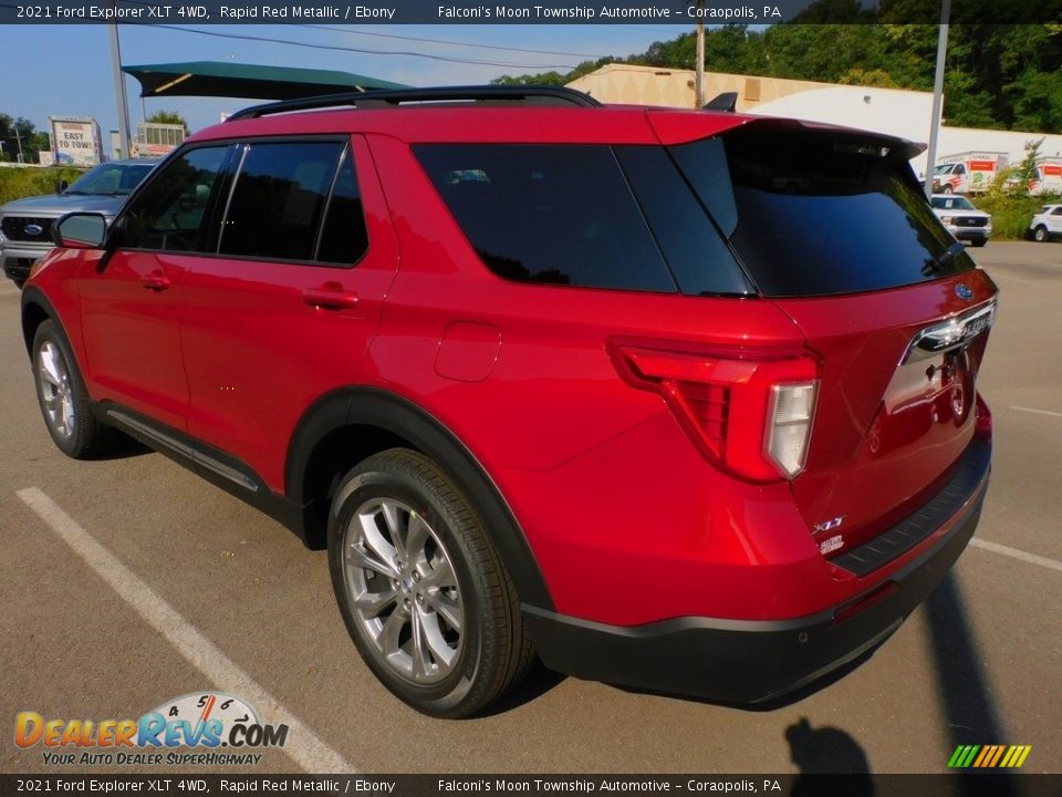 2021 Ford Explorer XLT 4WD Rapid Red Metallic / Ebony Photo #5