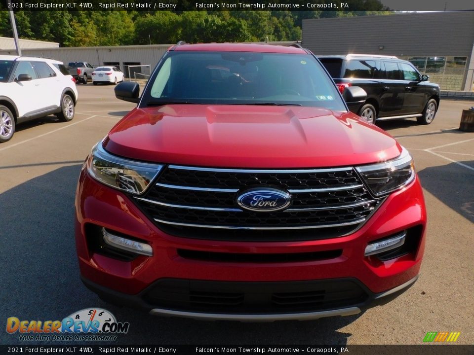 2021 Ford Explorer XLT 4WD Rapid Red Metallic / Ebony Photo #8