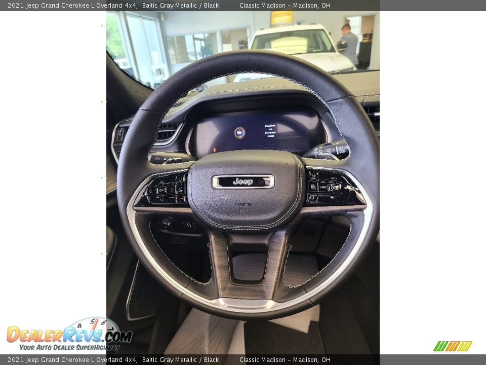 2021 Jeep Grand Cherokee L Overland 4x4 Baltic Gray Metallic / Black Photo #12