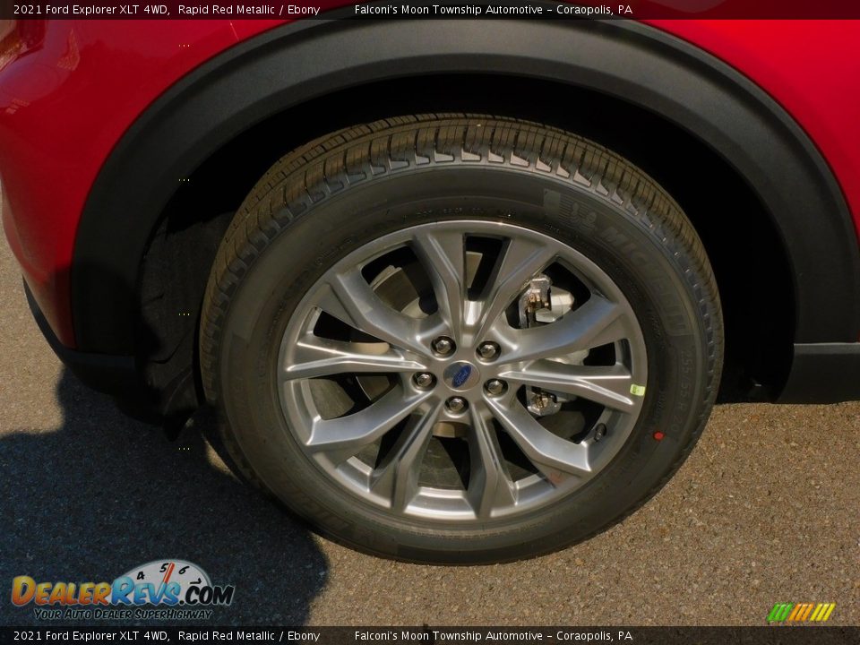 2021 Ford Explorer XLT 4WD Rapid Red Metallic / Ebony Photo #10