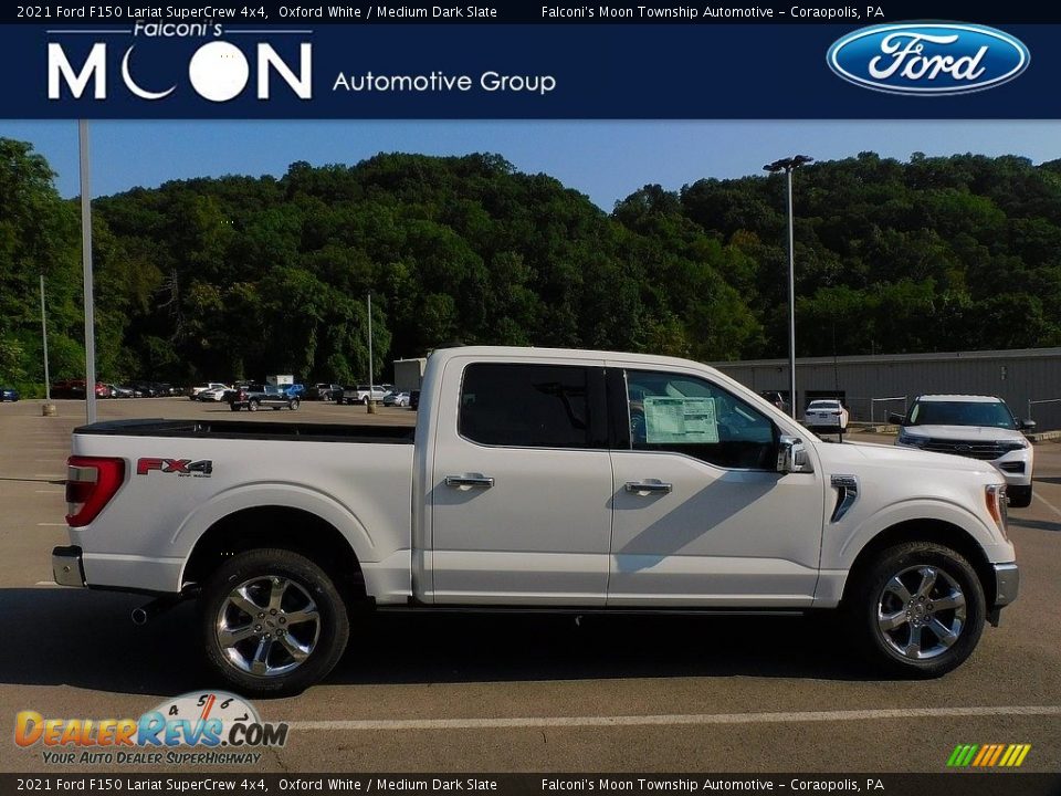 2021 Ford F150 Lariat SuperCrew 4x4 Oxford White / Medium Dark Slate Photo #1