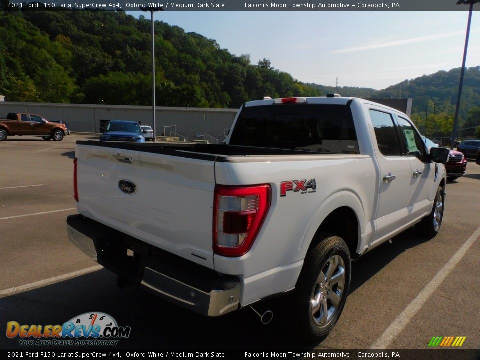 2021 Ford F150 Lariat SuperCrew 4x4 Oxford White / Medium Dark Slate Photo #2