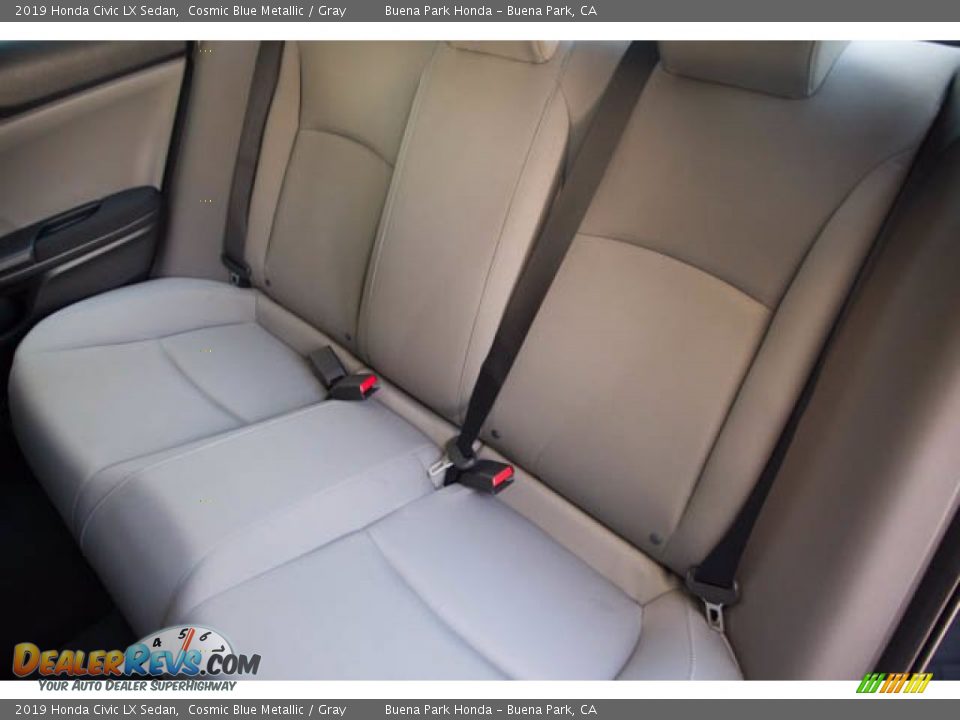 2019 Honda Civic LX Sedan Cosmic Blue Metallic / Gray Photo #19