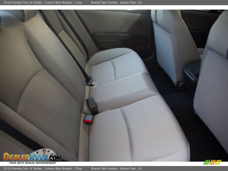 2019 Honda Civic LX Sedan Cosmic Blue Metallic / Gray Photo #21