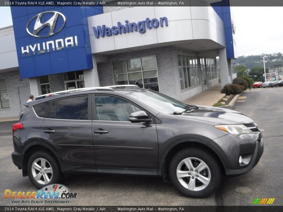 2014 Toyota RAV4 XLE AWD Magnetic Gray Metallic / Ash Photo #2