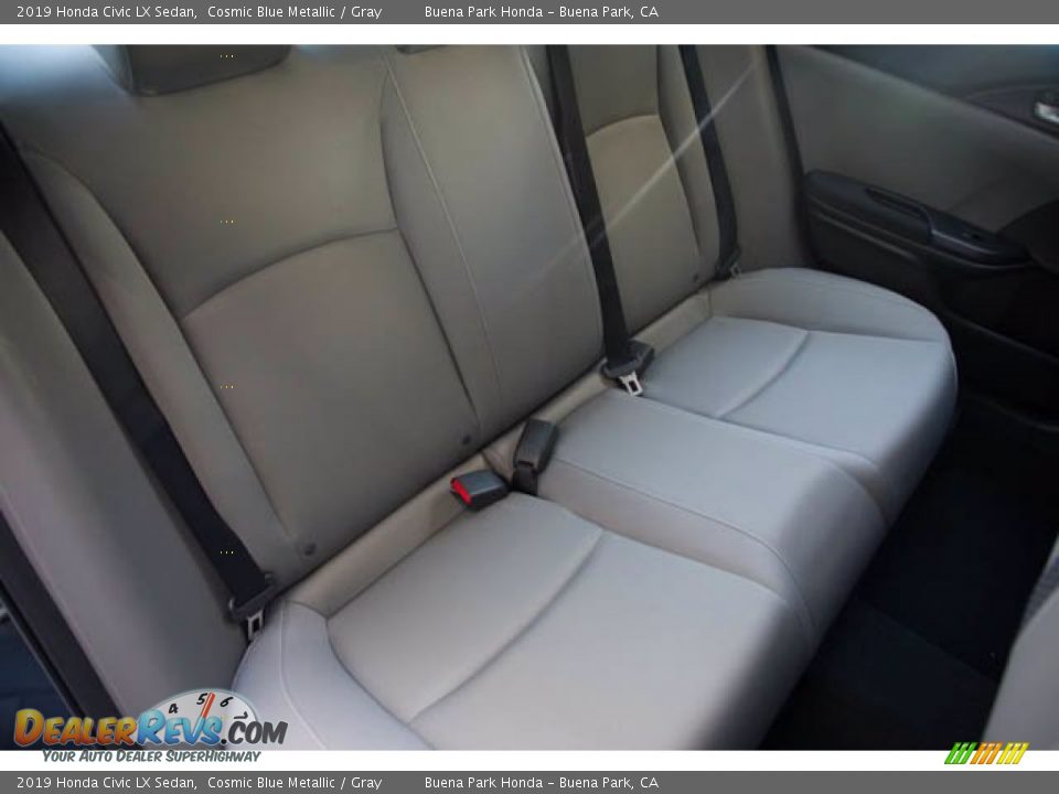 2019 Honda Civic LX Sedan Cosmic Blue Metallic / Gray Photo #22