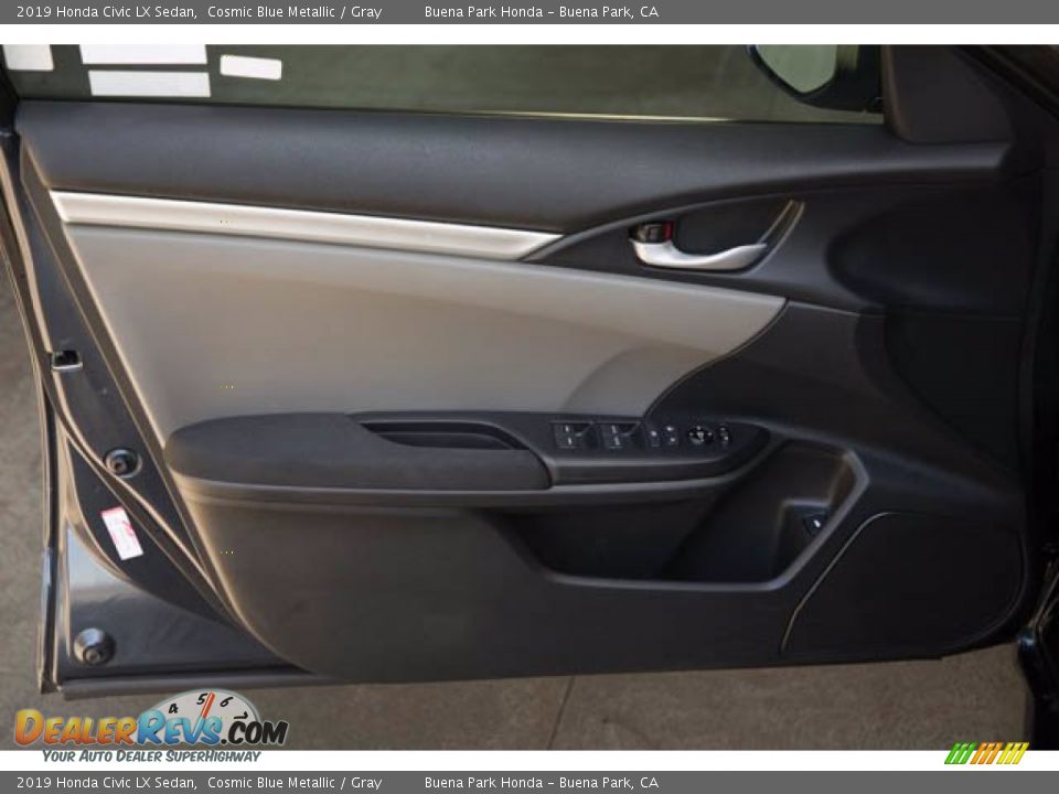 2019 Honda Civic LX Sedan Cosmic Blue Metallic / Gray Photo #28