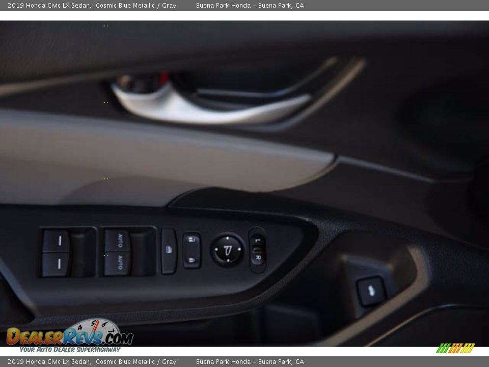 2019 Honda Civic LX Sedan Cosmic Blue Metallic / Gray Photo #29