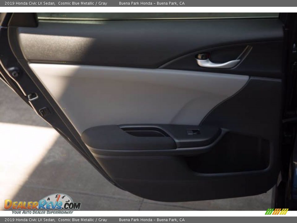 2019 Honda Civic LX Sedan Cosmic Blue Metallic / Gray Photo #30