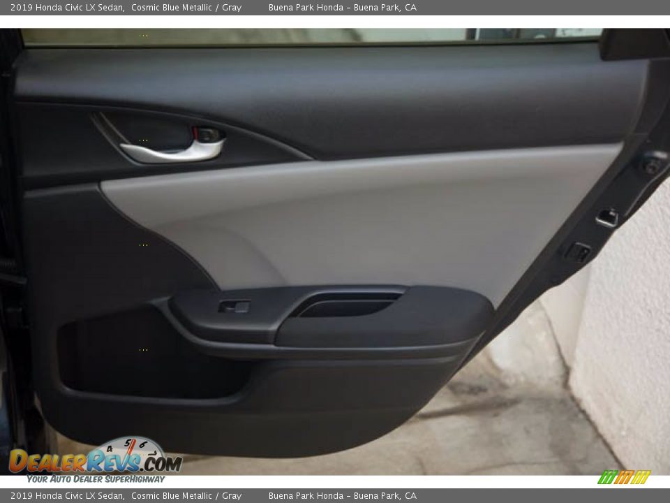 2019 Honda Civic LX Sedan Cosmic Blue Metallic / Gray Photo #31