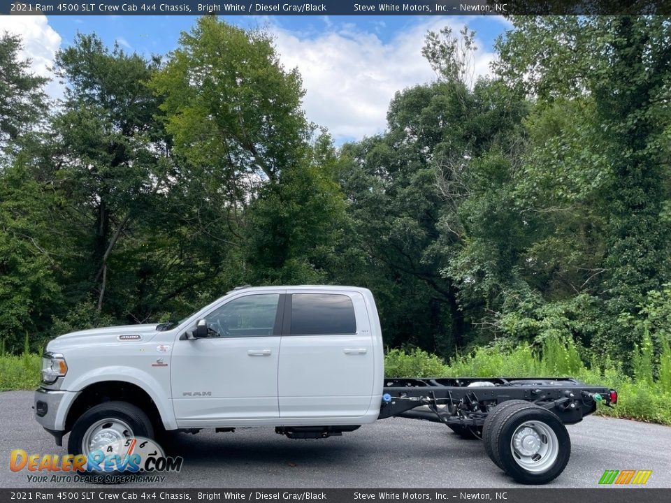 Bright White 2021 Ram 4500 SLT Crew Cab 4x4 Chassis Photo #1