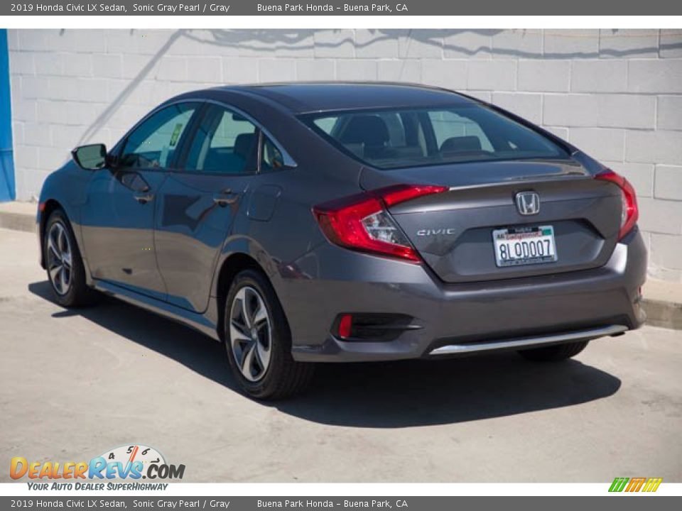 2019 Honda Civic LX Sedan Sonic Gray Pearl / Gray Photo #2