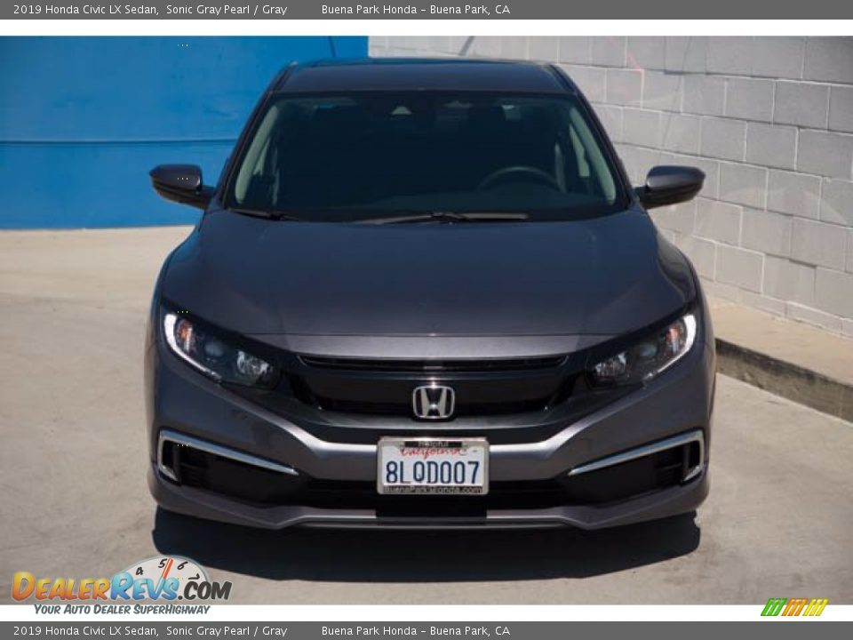 2019 Honda Civic LX Sedan Sonic Gray Pearl / Gray Photo #7