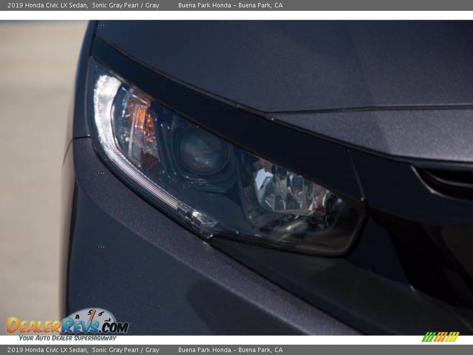2019 Honda Civic LX Sedan Sonic Gray Pearl / Gray Photo #8