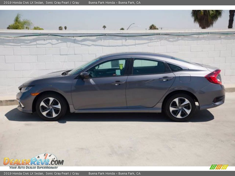 2019 Honda Civic LX Sedan Sonic Gray Pearl / Gray Photo #10