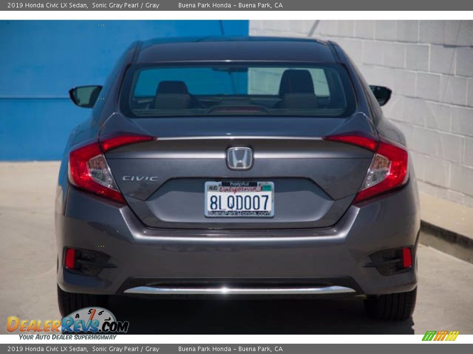 2019 Honda Civic LX Sedan Sonic Gray Pearl / Gray Photo #11