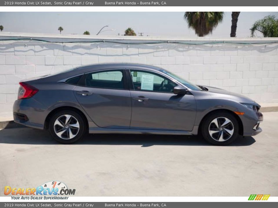 2019 Honda Civic LX Sedan Sonic Gray Pearl / Gray Photo #14