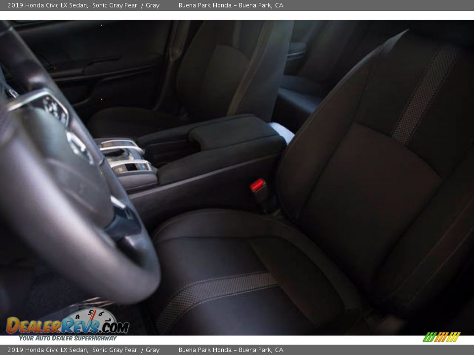 2019 Honda Civic LX Sedan Sonic Gray Pearl / Gray Photo #19