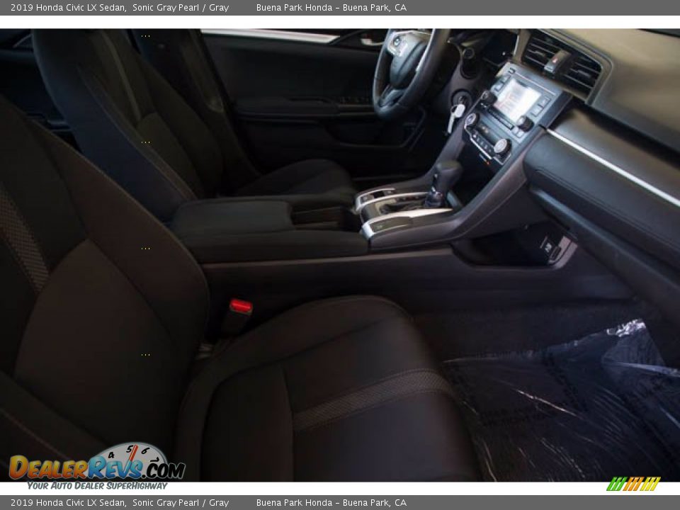 2019 Honda Civic LX Sedan Sonic Gray Pearl / Gray Photo #24