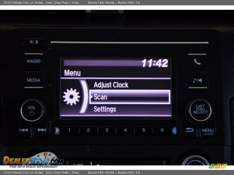 2019 Honda Civic LX Sedan Sonic Gray Pearl / Gray Photo #26