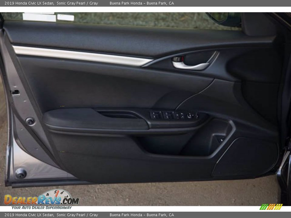 2019 Honda Civic LX Sedan Sonic Gray Pearl / Gray Photo #29