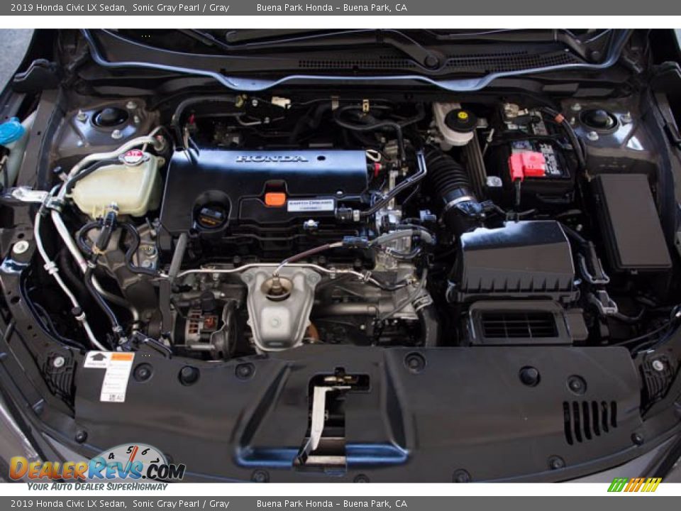 2019 Honda Civic LX Sedan Sonic Gray Pearl / Gray Photo #34