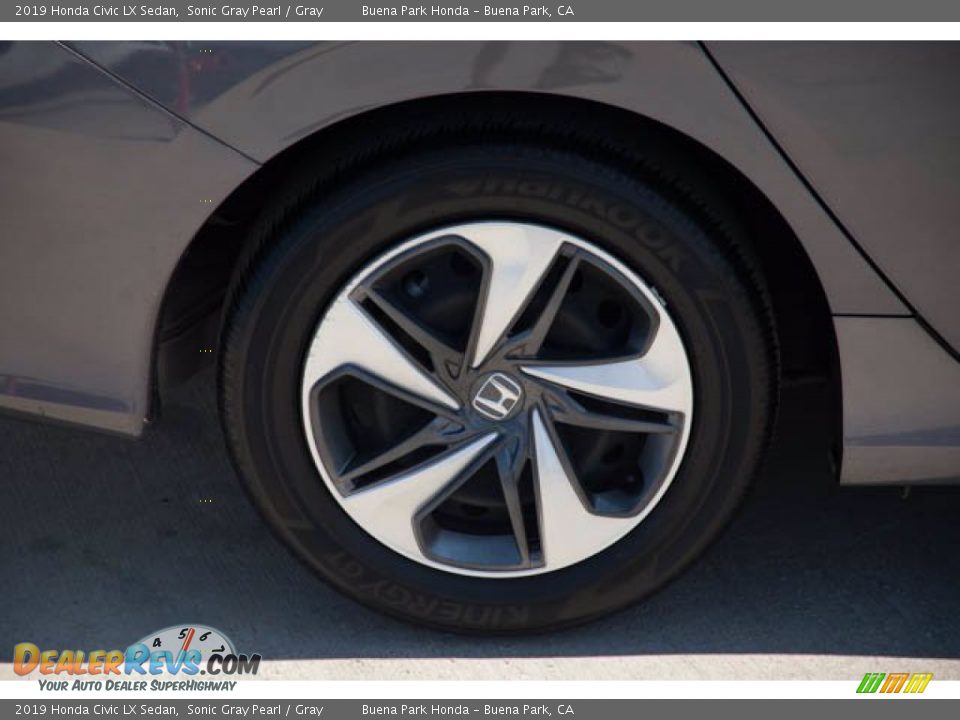 2019 Honda Civic LX Sedan Sonic Gray Pearl / Gray Photo #35