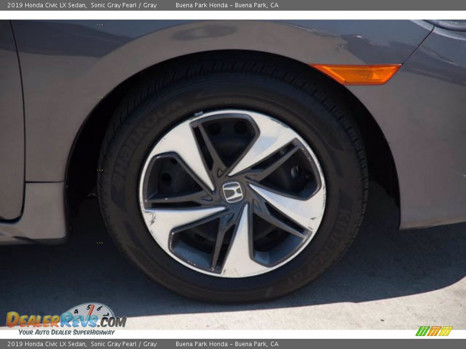 2019 Honda Civic LX Sedan Sonic Gray Pearl / Gray Photo #36