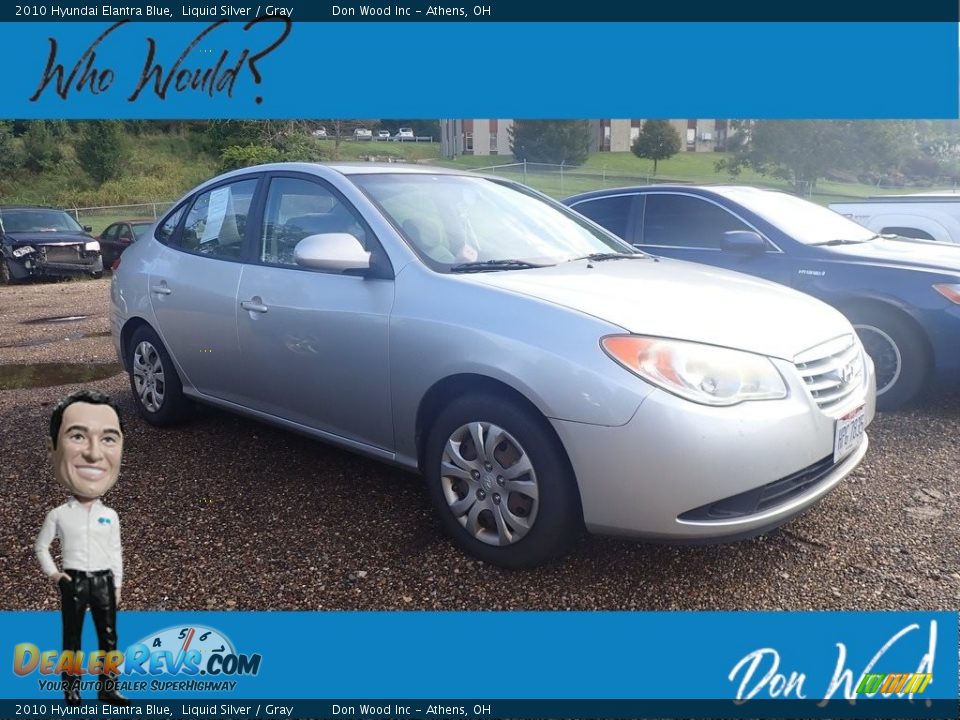 2010 Hyundai Elantra Blue Liquid Silver / Gray Photo #1