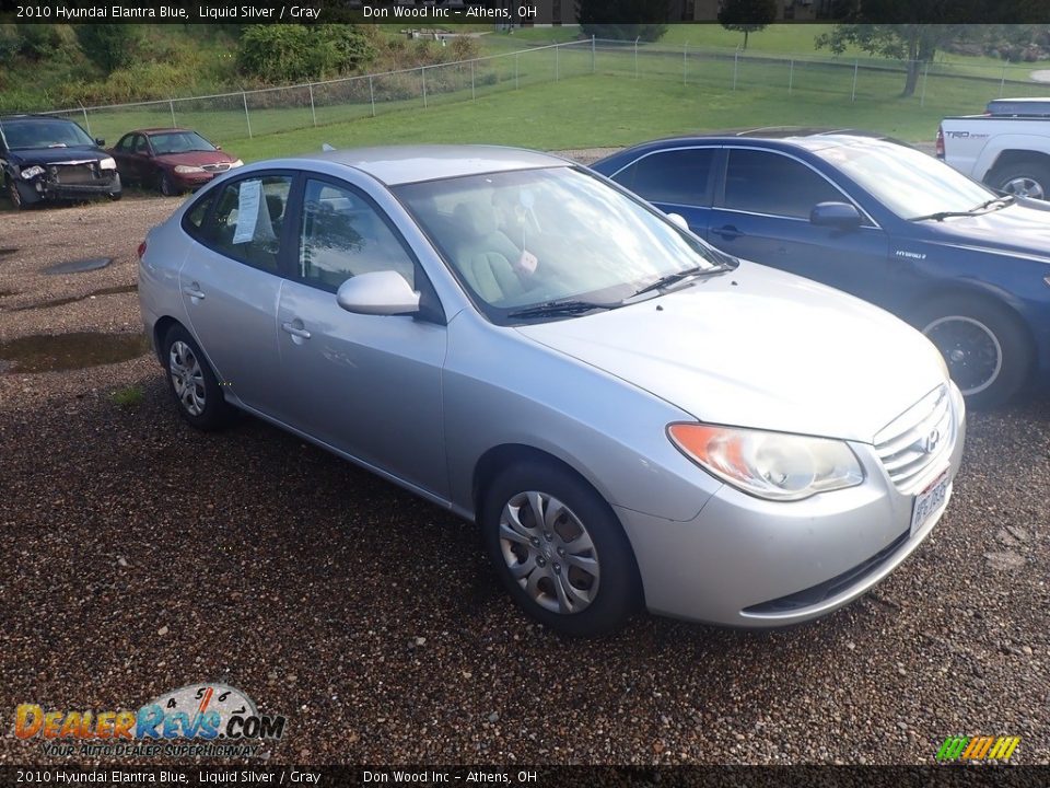 2010 Hyundai Elantra Blue Liquid Silver / Gray Photo #2