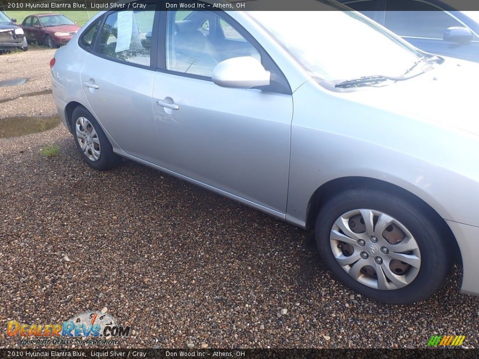 2010 Hyundai Elantra Blue Liquid Silver / Gray Photo #3