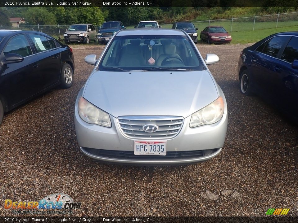 2010 Hyundai Elantra Blue Liquid Silver / Gray Photo #4