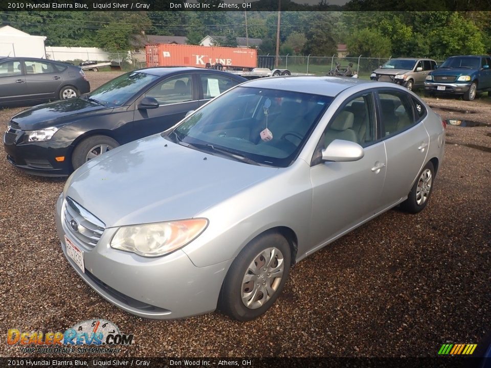 2010 Hyundai Elantra Blue Liquid Silver / Gray Photo #7