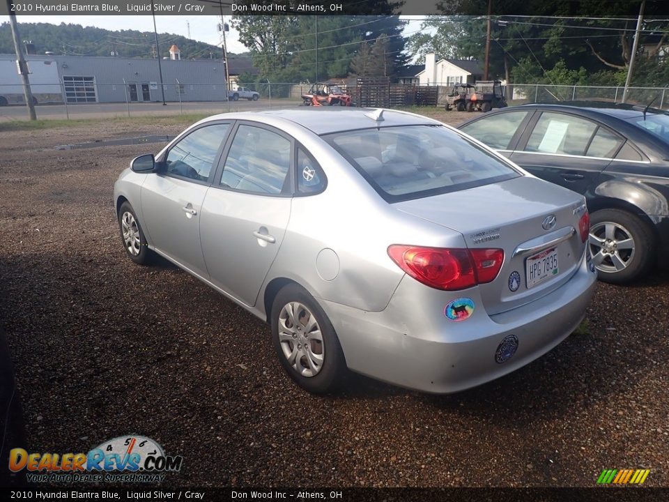 2010 Hyundai Elantra Blue Liquid Silver / Gray Photo #9