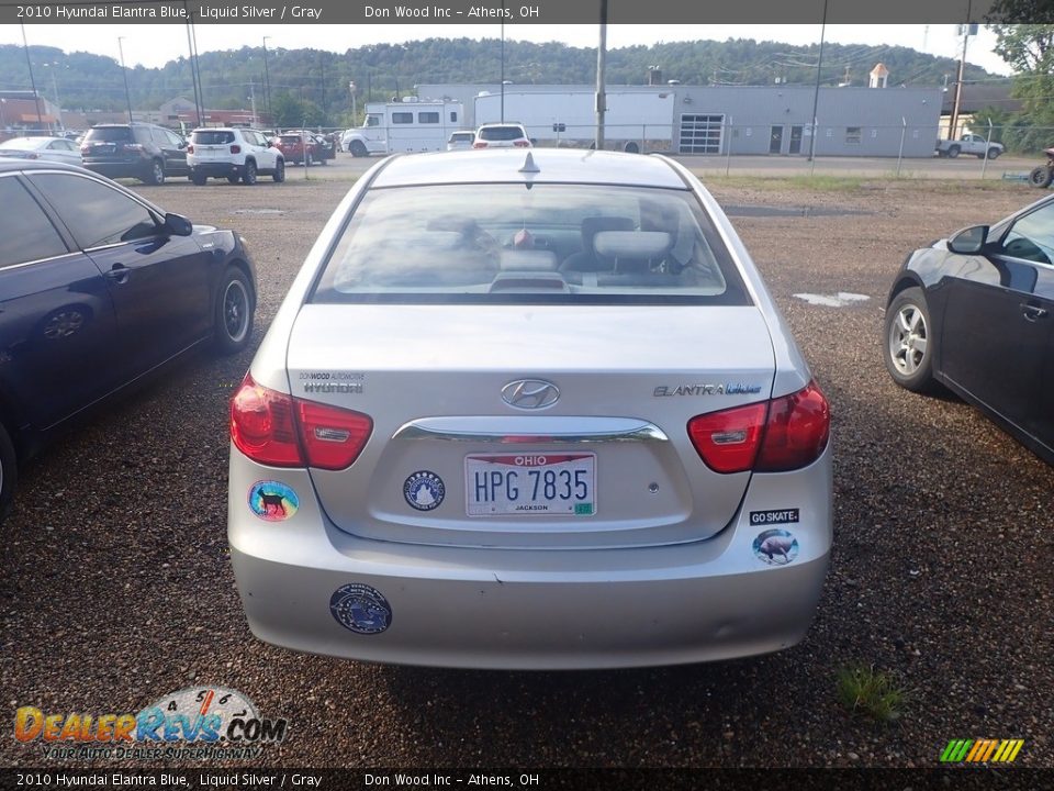 2010 Hyundai Elantra Blue Liquid Silver / Gray Photo #10
