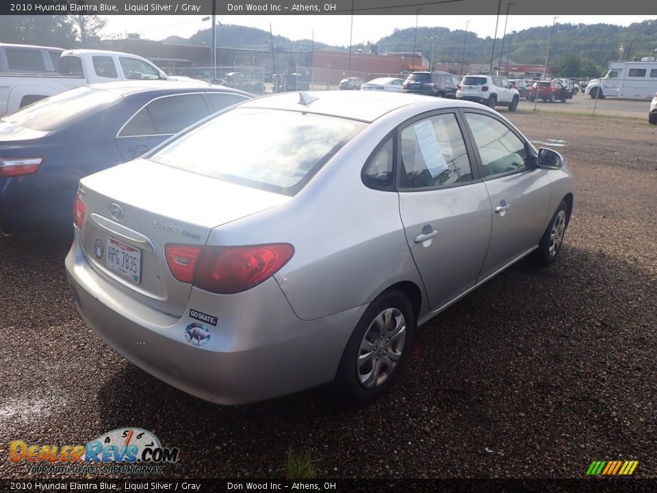 2010 Hyundai Elantra Blue Liquid Silver / Gray Photo #11