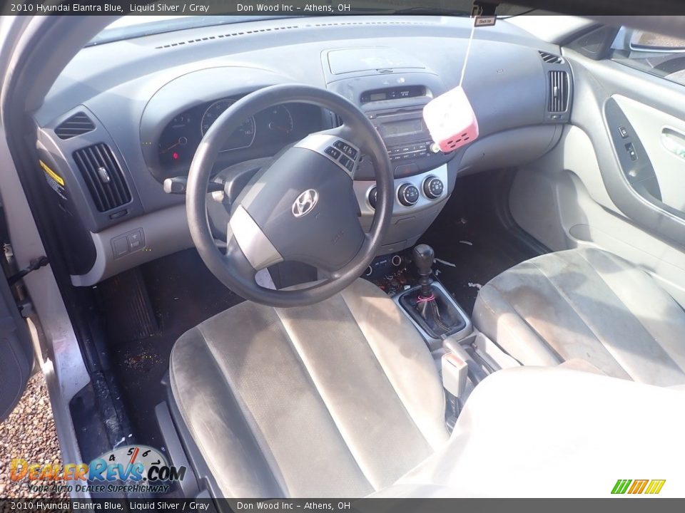 2010 Hyundai Elantra Blue Liquid Silver / Gray Photo #12