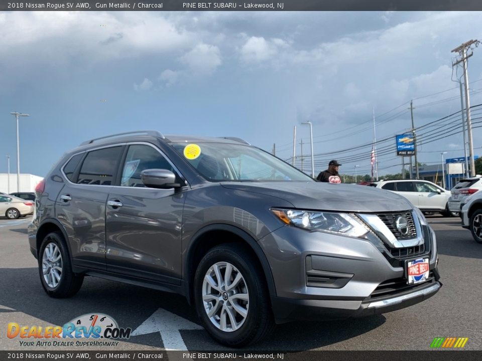 2018 Nissan Rogue SV AWD Gun Metallic / Charcoal Photo #19