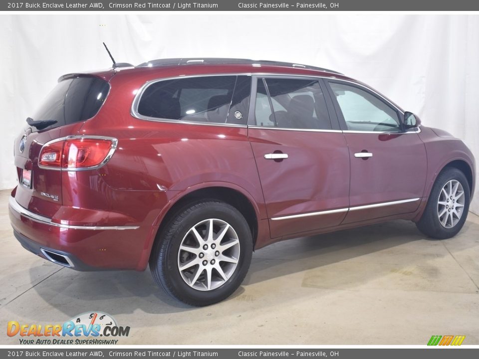 2017 Buick Enclave Leather AWD Crimson Red Tintcoat / Light Titanium Photo #2