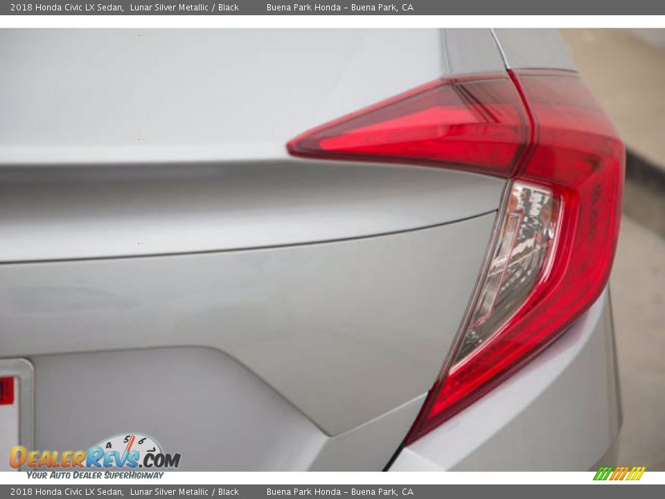 2018 Honda Civic LX Sedan Lunar Silver Metallic / Black Photo #13
