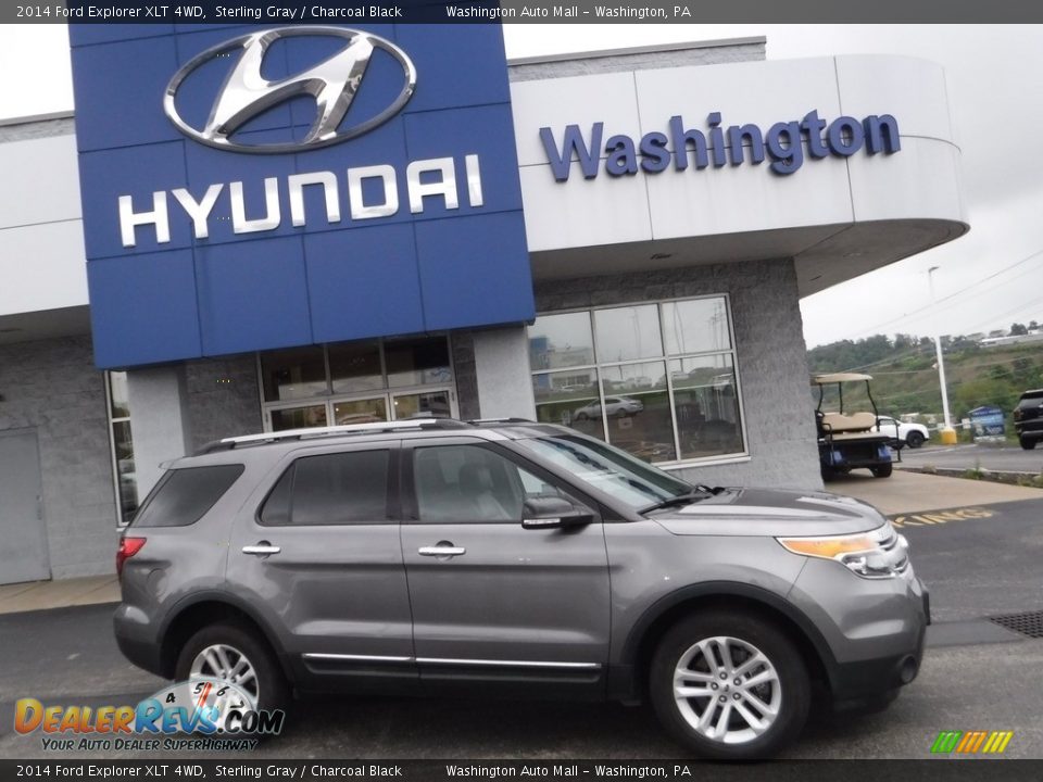 2014 Ford Explorer XLT 4WD Sterling Gray / Charcoal Black Photo #2