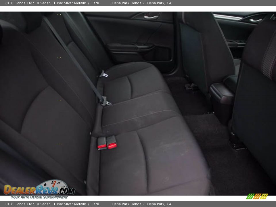 2018 Honda Civic LX Sedan Lunar Silver Metallic / Black Photo #22