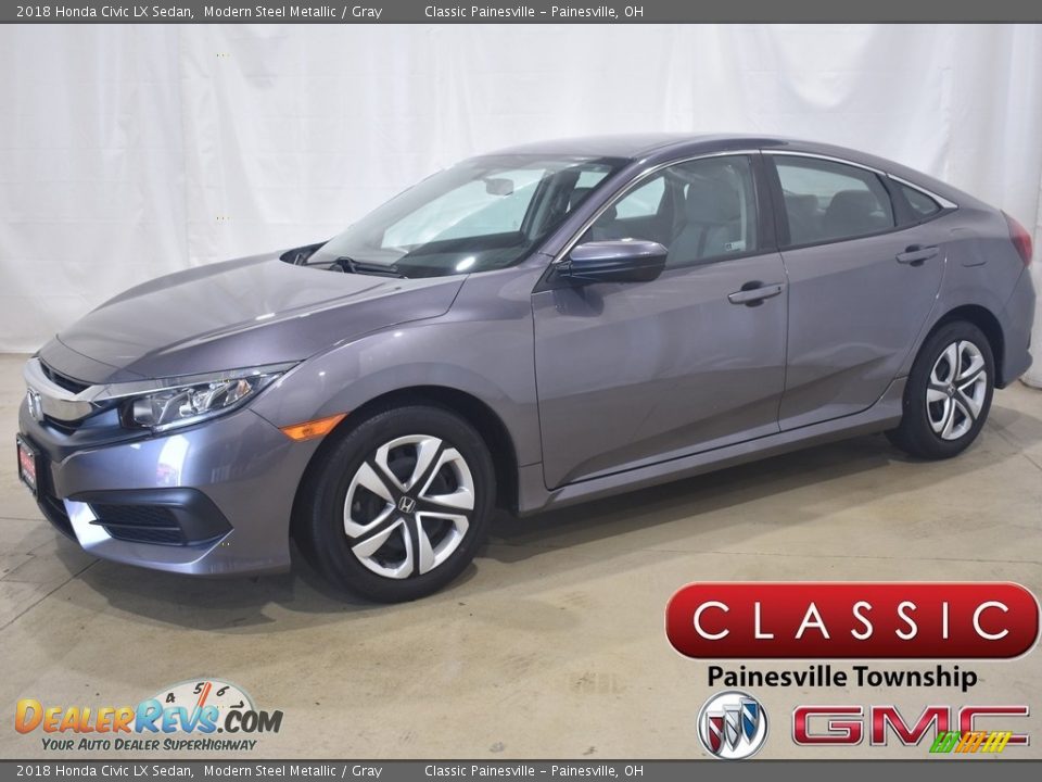 2018 Honda Civic LX Sedan Modern Steel Metallic / Gray Photo #1